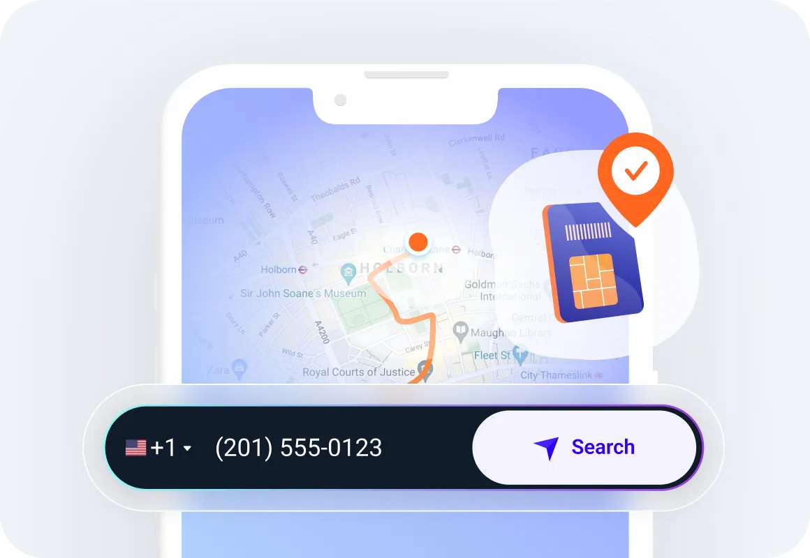 SIM card tracker demo