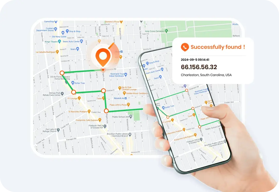 real time location tracking by traceu